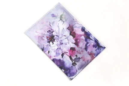 Фото для Обложка для паспорта deVENTE Сиреневые цветы иску