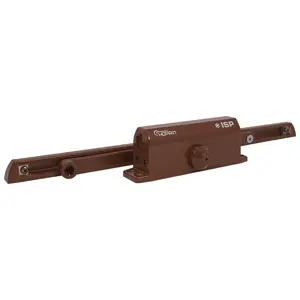 Доводчик дверной НОРА-М Slider ISP 430 (40-100 кг, коричневый, скользящая тяга) морозостойкий