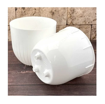 Фото для Горшок Альфа 2,9л белый с вкладкой d17, h16см