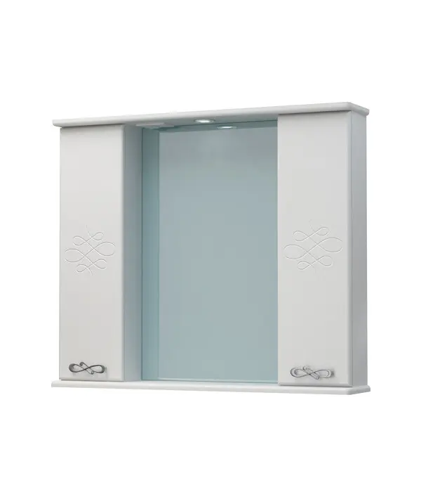 Шкаф-зеркало Версаль 90С белый с подсветкой