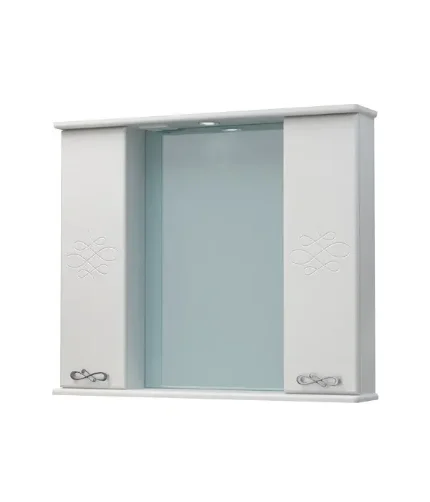 Шкаф-зеркало Версаль 90С белый с подсветкой