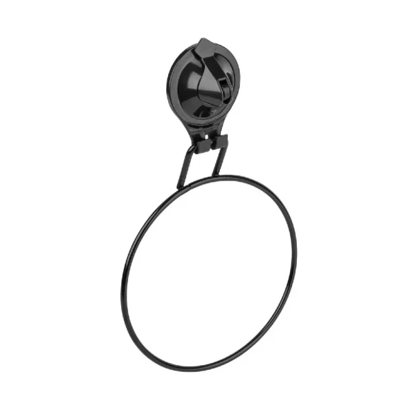 Фото для Кольцо для полотенец Sakura на присоске 260х40х150мм, черный