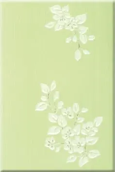 Вставка Капри 25х35 салатный/белые цветы