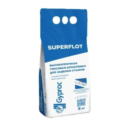 Фото для Шпаклевка гипсовая для заделки швов Gyproc Superflot 5 кг