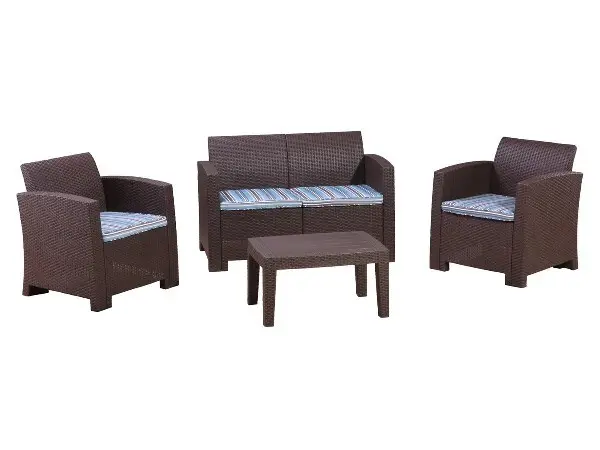 Набор садовой мебели: Порту (Стол+2 кресла + диван )
