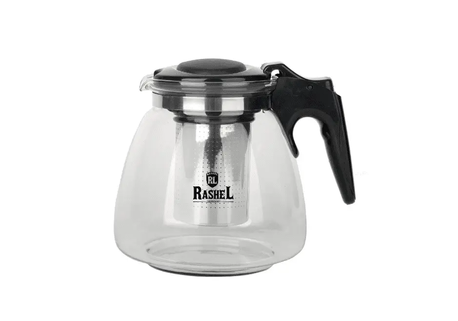 Чайник заварочный RASHEL R-6111, жаропрочное стекло, 1.1 л