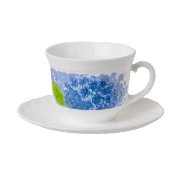 Чайный набор на 6 персон Luminarc Hortensia Blue 220 мл, D7611