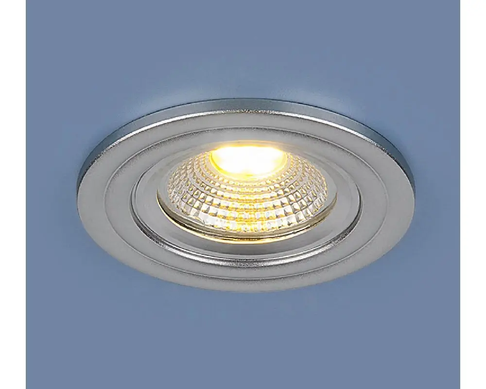 Встраиваемый светодиодный светильник 9902 LED 3W COB SL серебро