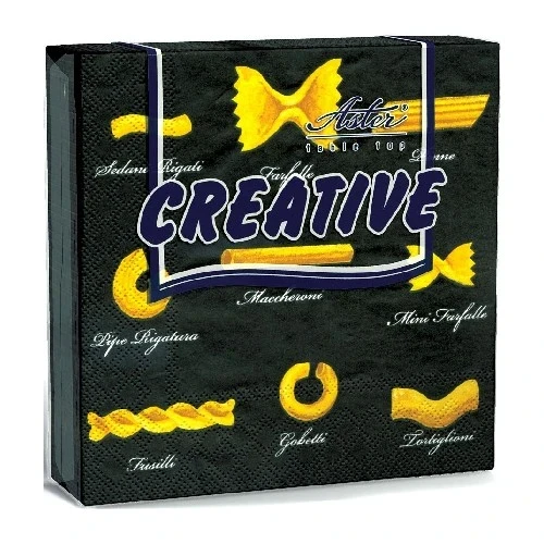 Фото для Салфетки бумажные Aster Creative 33x33 см 3-слойные 20 штук в упаковке