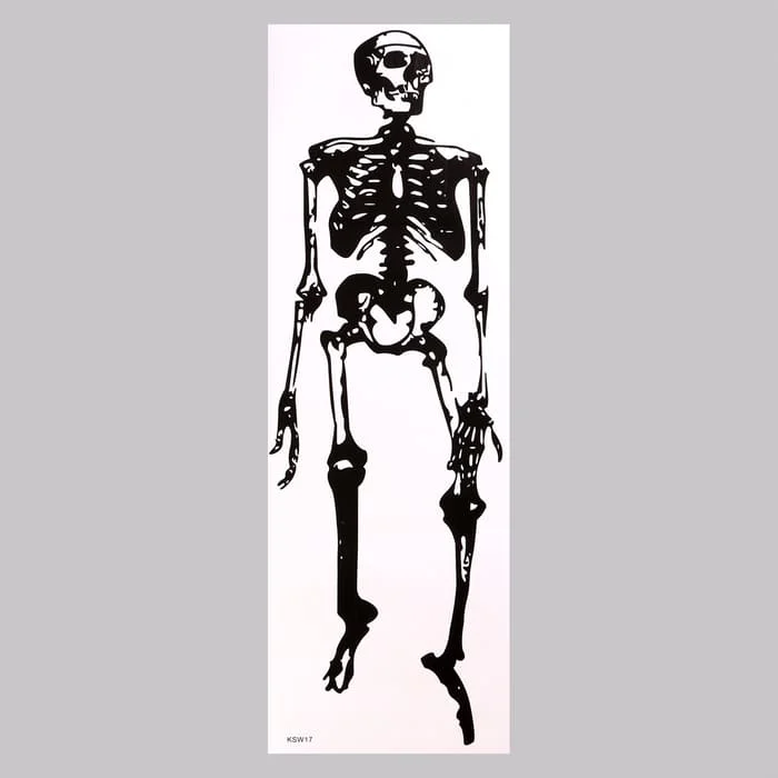 Наклейка 3Д интерьерная Скелет 90х30см