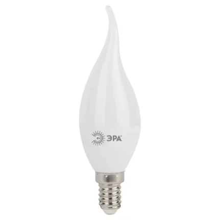 Лампочка светодиодная ЭРА STD LED BXS-11W-860-E14 E14 11Вт свеча на ветру холодный дневной свет