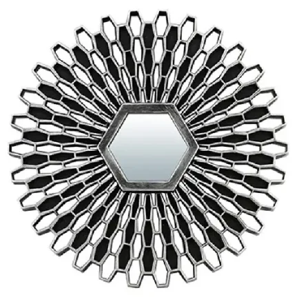 Фото для Декоративное зеркало QWERTY Лимож, серебро, 7x6.2 см 74053