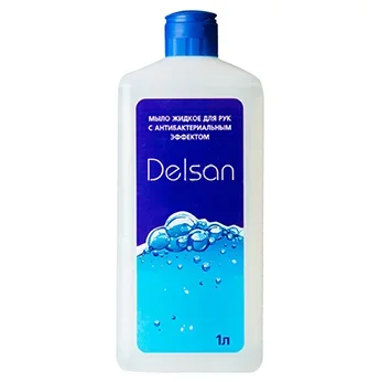 Мыло жидкое Delsan с антибактериальным эффектом, 1л.