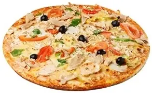 Пицца с курицей и грибами (1700 гр)