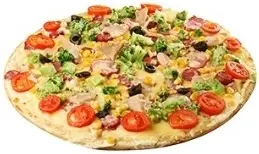 Пицца «С ветчиной и фруктами» (1000 гр)