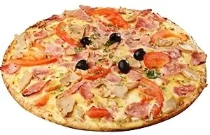 Пицца с ветчиной и грибами (1000 гр)