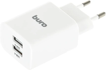 Фото для Зарядное устройство сетевое 2хUSB 2.1A Buro BUWE1 10.5W белый (BUWE10S200WH)