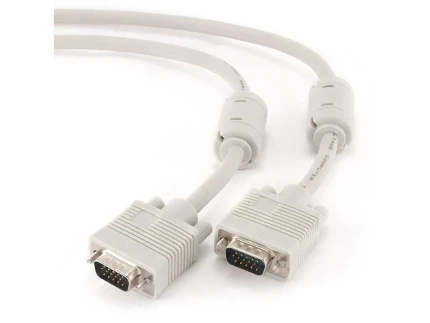 Фото для Кабель VGA Premium Cablexpert CC-PPVGA-20M, 15M/15M, 20м, тройной экран, феррит.кольца, пакет