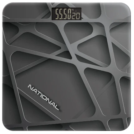 Фото для Весы напольные National NB-BS18115 электронные; максимальный вес \x3A 180 кг; цена деления \x3A 100 г; источник питания \x3A бат