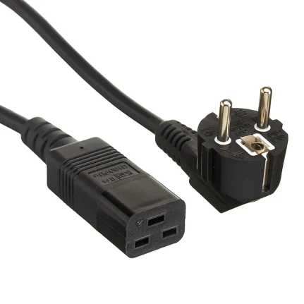 Фото для Кабель питания компьютера (Schuko+C19) 1.8m ExeGate Power PC19-1,8P (Евровилка Schuko->C19, VDE-250V-3*1.5mm2, медь, черный, 16А