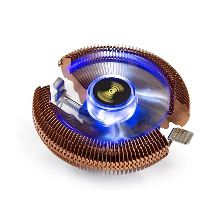 Фото для Вентилятор проц. Socket\x3A 1700/1200/115x/775/AM4/AM3+ ExeGate EE91-PWM.Cu.BLUE TDP\x3A 80Вт., PWM, 4pin, об/м\x3A 800-2401, Ур