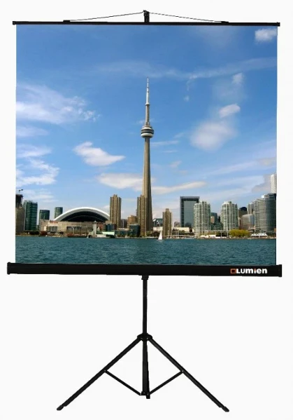 Фото для Экран на штативе 200 x 200 Lumien Eco View Matte White с возможностью настенного крепления