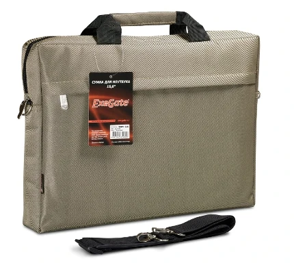 Фото для Сумка для ноутбука 15" Exegate Start S15 Beige, бежевая, полиэстер, для ноутбуков до 15.6