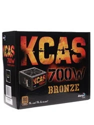 Фото для Блок питания 700Вт Aerocool KCAS-700W bronze, ATX, стандарт 80+ gold, питание МП (24+4+4pin), 7xSATA, размер вентилятора 120мм
