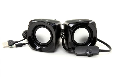 Фото для Колонки SVEN 2.0 120 Цвет черный, мощность 2х2.5Вт, диапозон частот 100-20000Hz, регулятор громкости, аудиовход jack3.5mm, матер