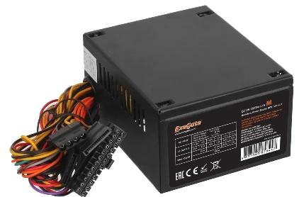 Фото для Блок питания 300Вт Exegate M300, SFX, black, 8cm fan, 24p+4p, 3*SATA, 2*IDE, FDD