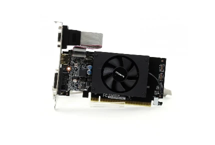 Фото для Видеокарта PCI-E 2Gb GeForce GT710 Gigabyte GV-N710D3-2GL DDR3/64-bit, PCI-E 2.0, 1xDVI-D, 1xHDMI, 1xD-sub, 1-slot cooler, LP Ac