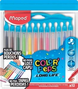 Фото для ФЛОМАСТЕPЫ MAPED 12ЦВ COLOR'PEPS LONG LIFE'PEPS