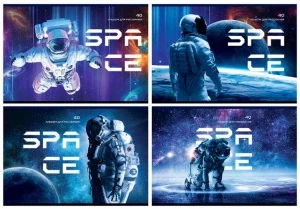 Фото для АЛЬБОМ ДЛЯ РИСОВАНИЯ НА СКОБЕ 40 ЛИСТОВ "ГАЛАКТИКА" 