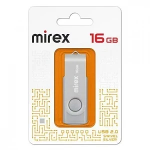 Фото для КАРТА ПАМЯТИ MIREX 16Gb SWIVEL SILVER