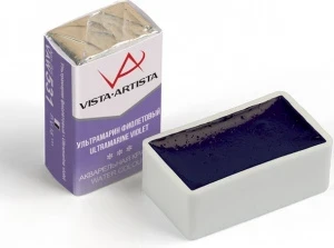 Фото для АКВАРЕЛЬ VISTA-ARTISTA 531 УЛЬТРАМАРИН ФИОЛЕТОВЫЙ КЮВЕТА 2,5МЛ