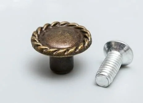 Ручка для шкатулки металл "Спираль" бронза 0,9х1,3х1,3 см