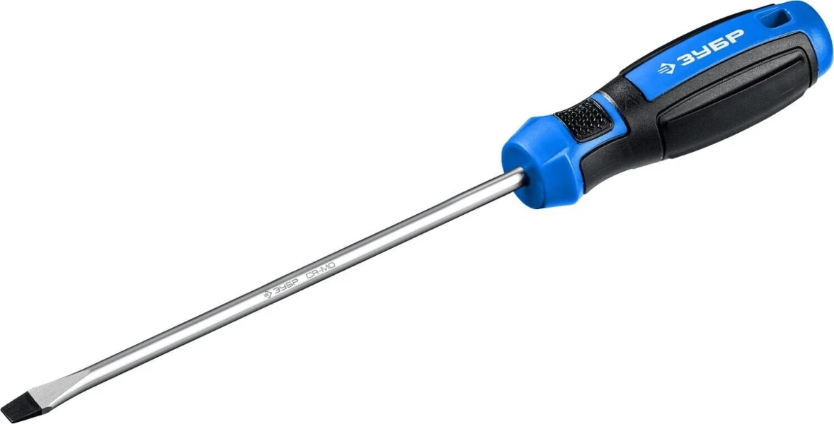 Фото для Отвертка SL5*100, Cr-Mo сталь, 2-х комп. рукоятка, магн. наконечн//ЗУБР