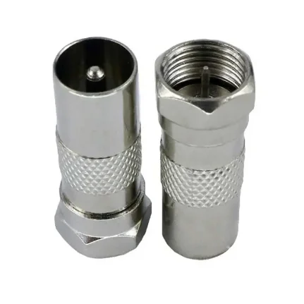 Фото для Переходник TV-штекер - F-штекер прямой