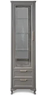 Витрина "МОККО" 1-дверная серый камень
