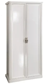Фото для Шкаф "НАТАЛИ" 2-дверный без зеркал белый глянец