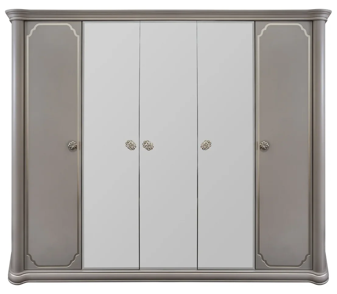 Шкаф "ЛАЛИ" 5-дверный серый камень