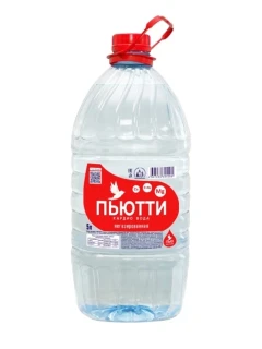 Фото для Вода Пьютти кардио 5л н/газ 2