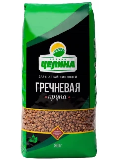 Фото для Крупа Родная Целина 800гр Гречневая в/с*12