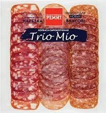 Фото для Колбаса Трио Мио 100гр с/к Ассорти нарезка Ремит