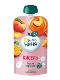 Фото для Кисель ФрутоНяня 130гр персик/маракуйя*12