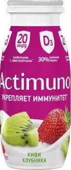 Фото для Напиток кисломолочный Актимуно 95гр 1,5% Киви/Клубника*24 БЗМЖ