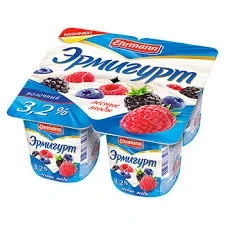 Фото для Продукт йогуртный Эрмигурт 3,2% 100гр молочный Лесные ягоды БЗМЖ*24