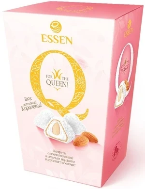 Фото для Конфеты Эссен Кью 150гр со сливочной начинкой миндалем и кокосом*6