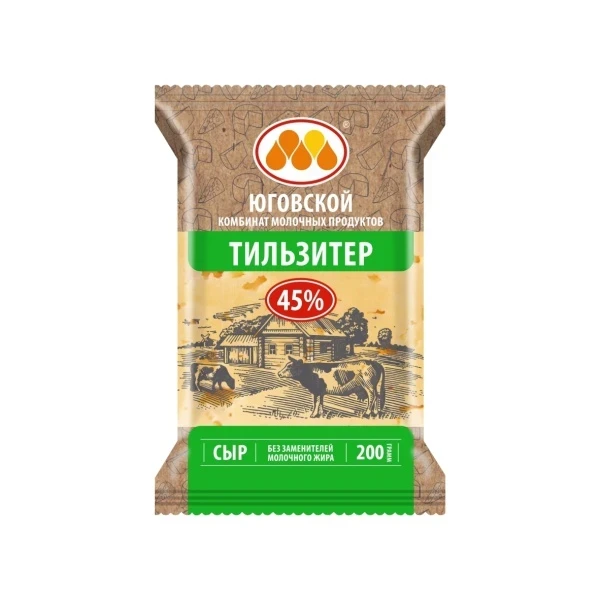 Фото для Сыр Тильзитер 200гр 45% ЮКМП*10