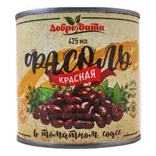Фото для Фасоль ДоброВита 425мл красная в томатном соусе*24 Китай